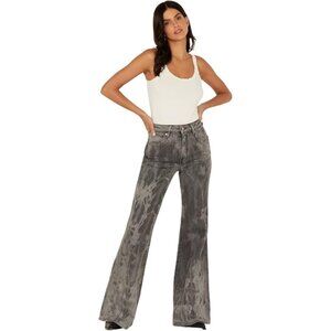 Wrangler Wanderer Flare Jeans W28 L32 Gray 99% Cotton 1% Elastane Made In Tunisi